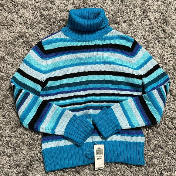 90s Friends Core Stripped I.N.C Sweater Size S NWT - Picture 1 of 6